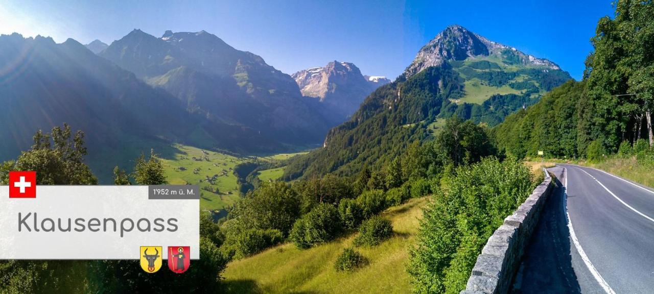 Diese Einfache Unterkunft- Bergheimat Ist Nur Fuer Backpacker- Rucksacktouristen Und Radfahrer - Huettenfeeling Im Backpackerhoues- Ganz Einfach - Ganz Unkompliziert - Ganz Relaxd Villa Linthal Exterior foto